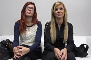 Český porno casting – maminka Šárka a dcera Simona